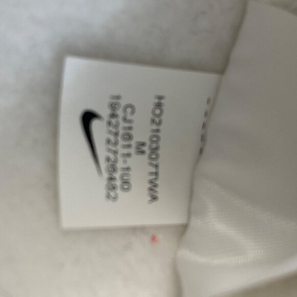 Nike Volleyball Hoodie White Just Do It Swoosh Logo Medium High School Sports - Picture 6 of 10